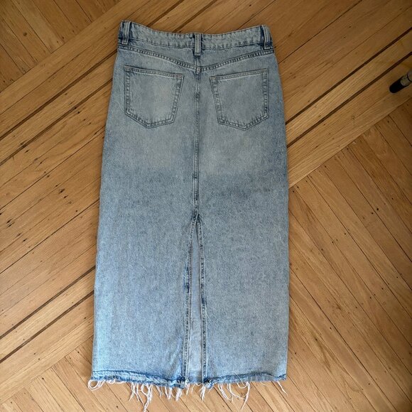 Divided Long Denim Maxi Skirt - Picture 8 of 8